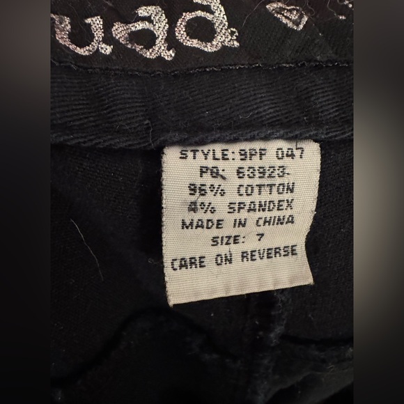 Vintage Mudd low rise soft stretch twill black cargo flares with 34” inseam - Picture 7 of 7